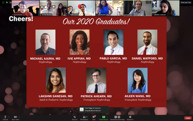 2020 virtual graduation ceremony screenshot